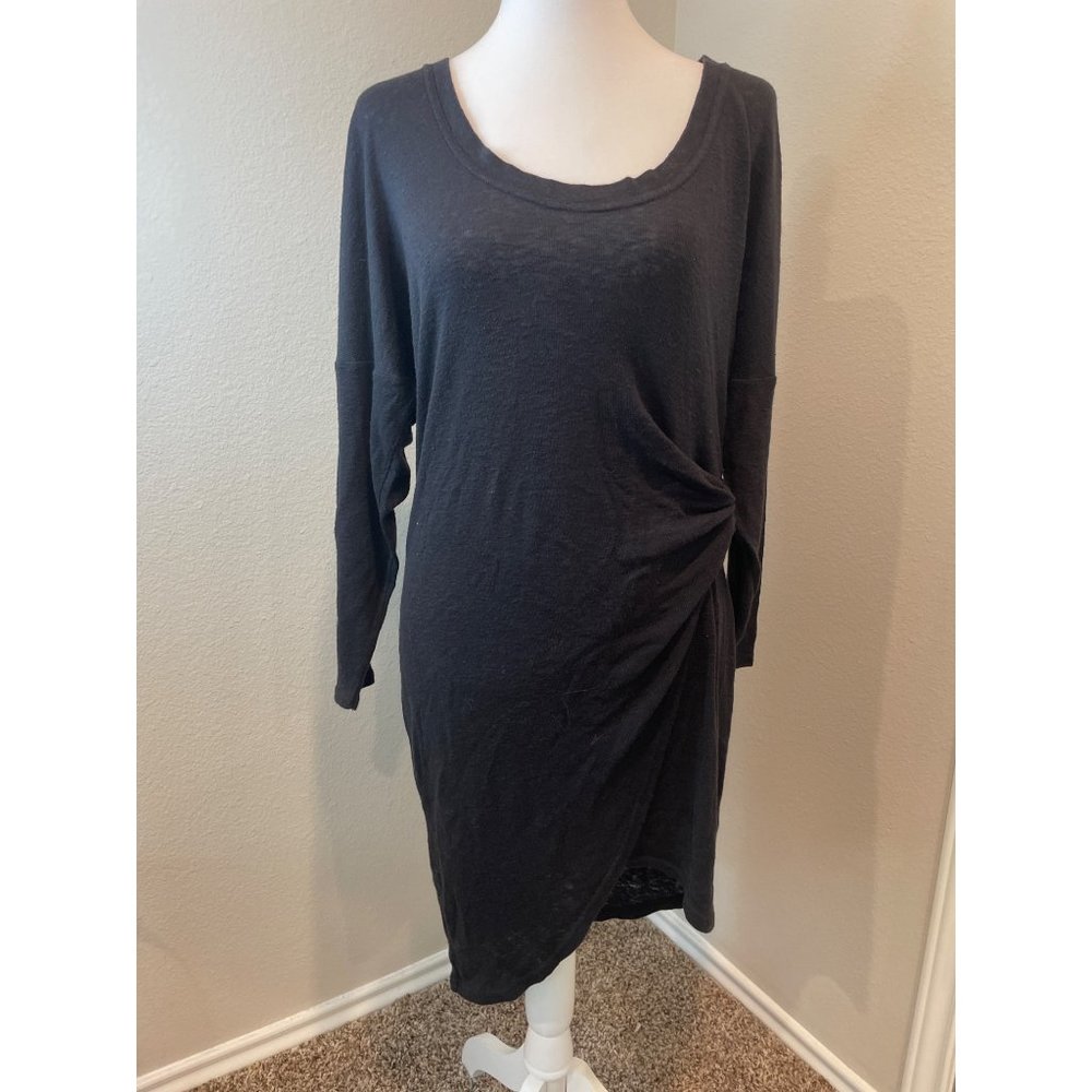 IRO Black Sheer Lightweight Long Sleeve Mini